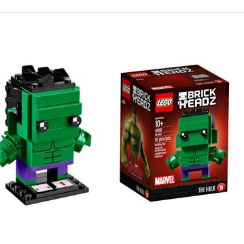 Lego brick headz the hulk set 41592 new in sealed box 93 pieces  retired & rare! - Picture 4 of 10